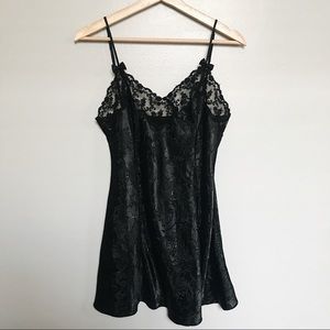 VS black slip dress